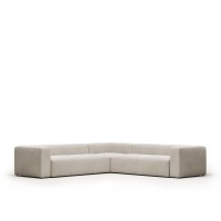 Диван угловой 6 местный Blok 320 x 320 cm бежевый