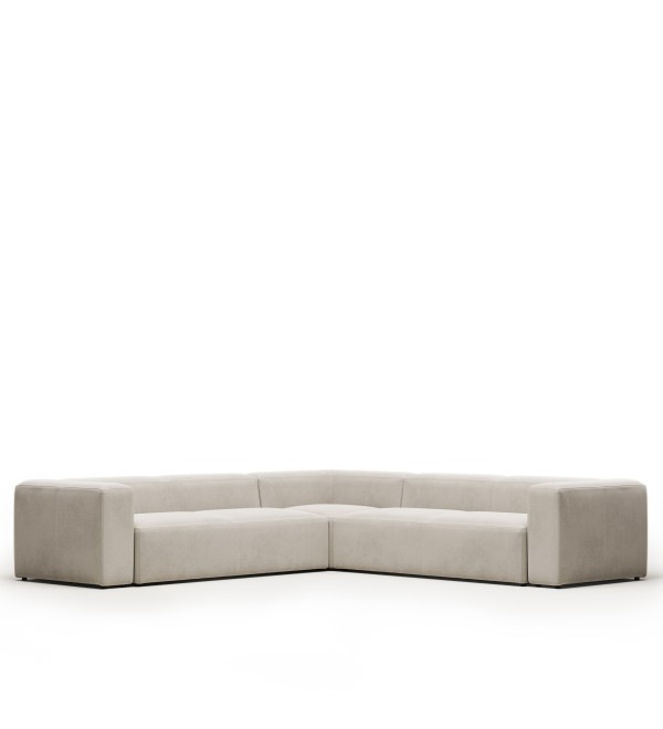 Диван угловой 6 местный Blok 320 x 320 cm бежевый