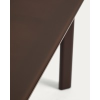 Уличный стол Erice из алюминия и закаленного стекла коричневого цвета, 230 x 100 см