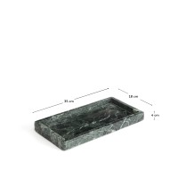 Поднос Serela из зеленого мрамора 35 x 18 см