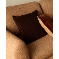 Vori чехол для подушки коричневого цвета из хлопка с эффектом помятости, 50 x 50 см