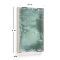 Абстрактная картина Selnar зеленая 60 x 90 см