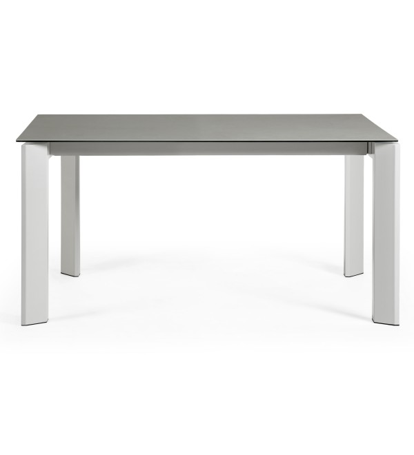 Стол Atta160 (220) x90 серый керамика