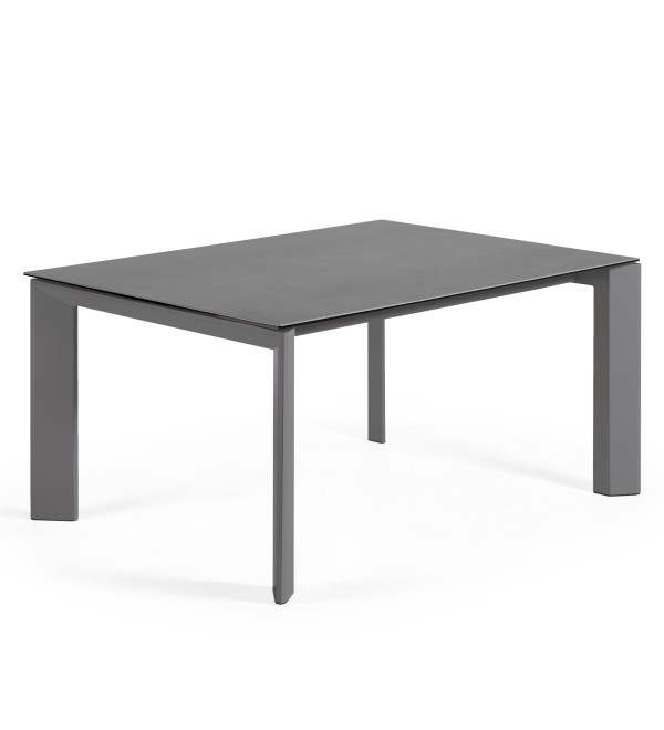 Стол Atta 160 (220) x90 графит керамический