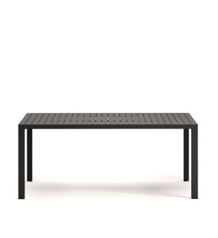 Culip Алюминиевый уличный стол с порошковым покрытием серого цвета 180 x 90 см