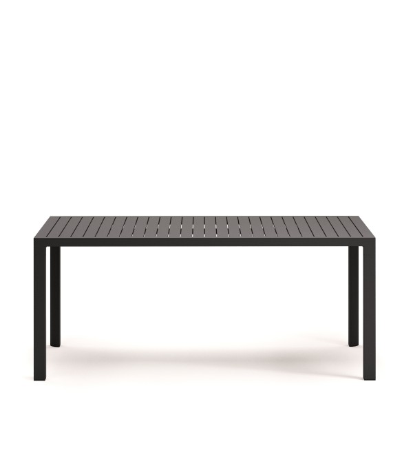Culip Алюминиевый уличный стол с порошковым покрытием серого цвета 180 x 90 см