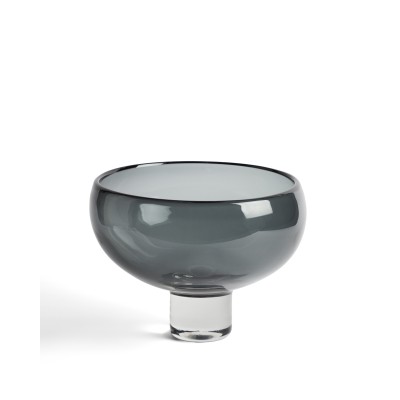 Ваза Sirau из серого стекла, диаметр 29,8 см