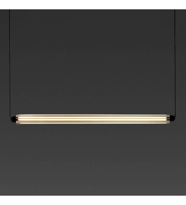 Подвесной светильник LUMINA 600 1L COLGANTE HORIZL черный LED 12W 2200K