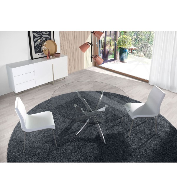 Стол обеденный F2133 /1061 стеклянный Ø120