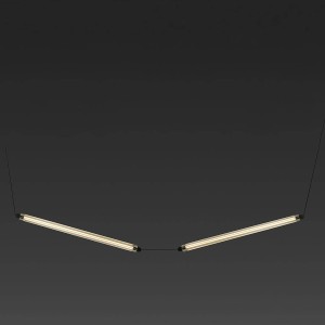 Подвесной светильник LUMINA 600 2L NESO SLIM черный LED 24W 2700K