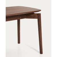 Скамейка Evera из дубового шпона с отделкой под орех, 122 см