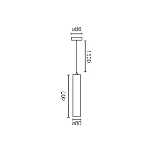 FOST Подвесной светильник Ш80 28W белый 38° 3000K CRI90
