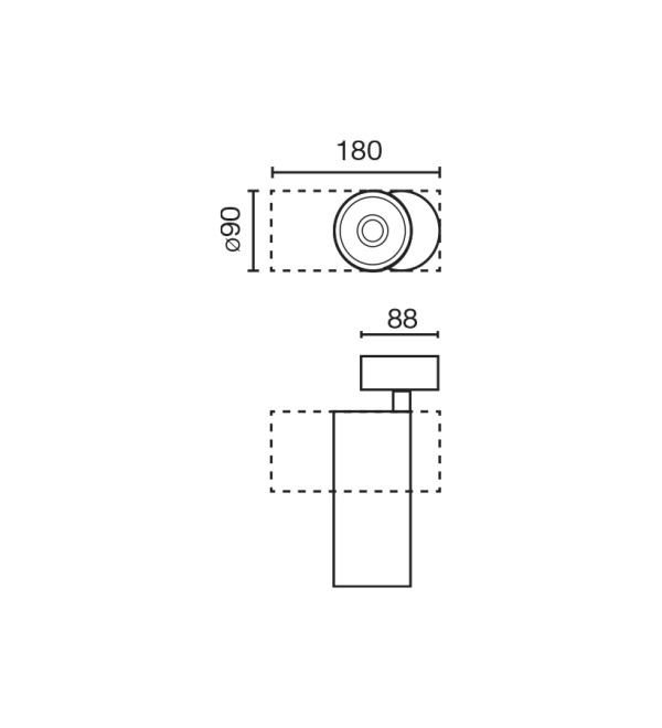 Проектор Fost SURFACE Ш90 42W белый 18° MEAT