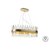 Люстра овальная Grace 20L золотая