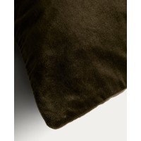 Чехол для подушки Tavre из зеленого бархата с вышивкой, 30 x 50 см