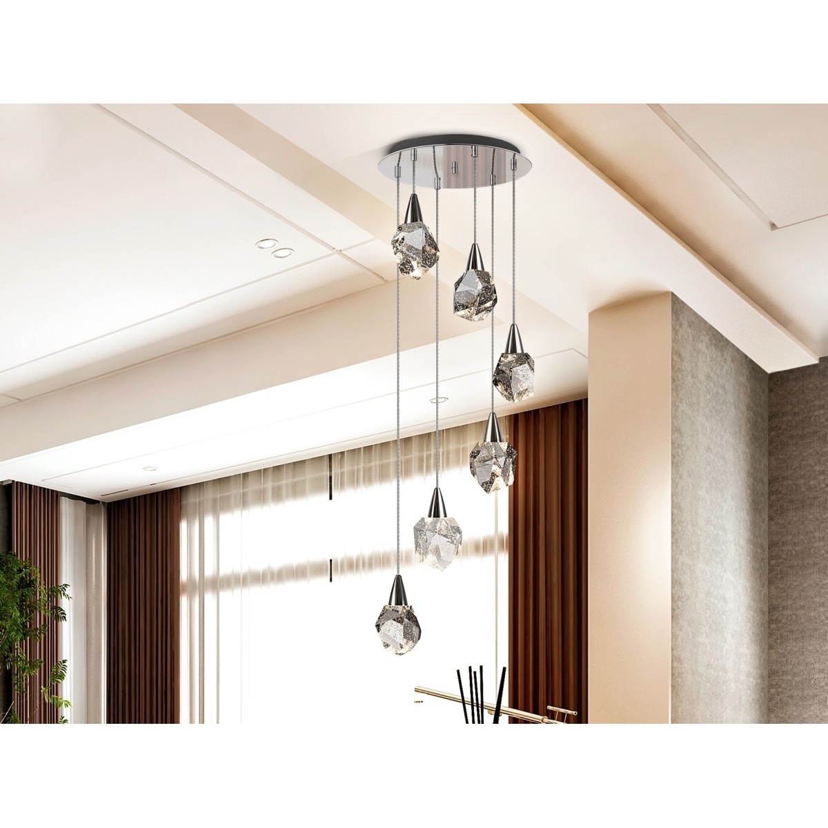 Люстра Aquaria 6L хром