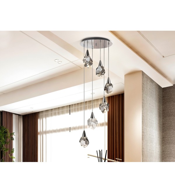 Люстра Aquaria 6L хром