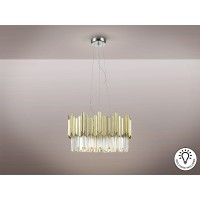 Люстра Tiara 6L хром-золотой