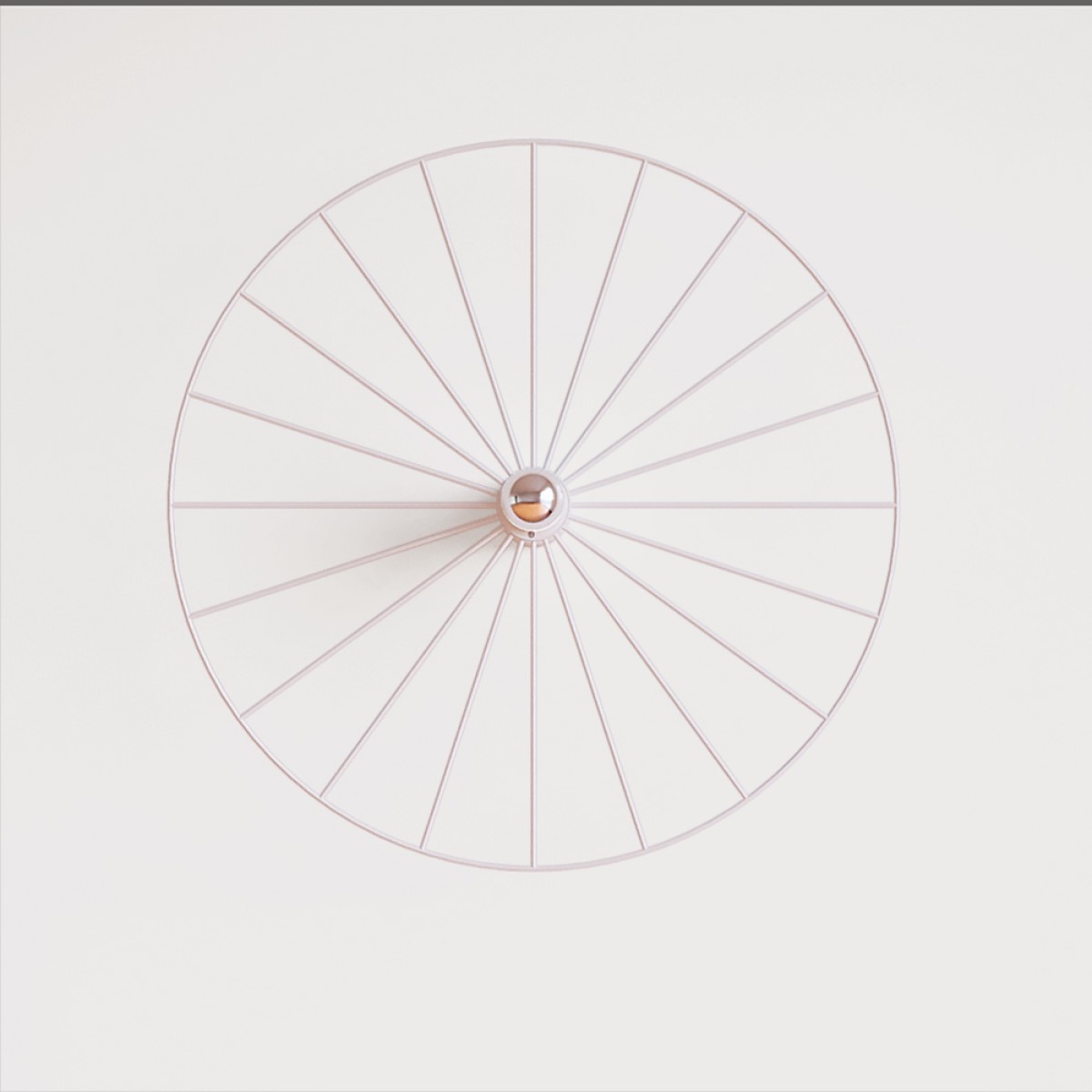 Бра Wheel 60 см белый + цоколь 15 см белый