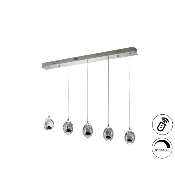Подвесной светильник Rocio 5L хром DIMMABLE