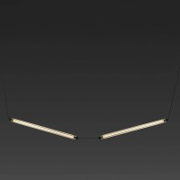 Подвесной светильник LUMINA 600 2L COL EMP SM CURV черный LED 24W 2700K D