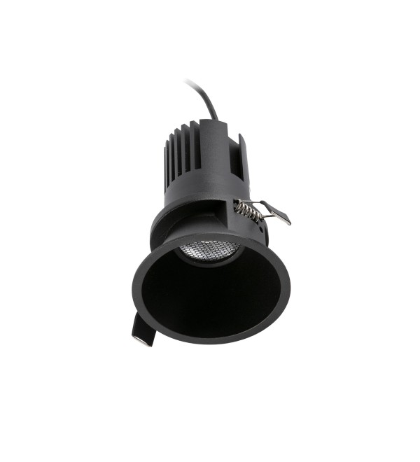 Встраиваемый светильник TULIPA DOWN SIM IP65 15W черный 24° 2700K CRI90