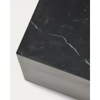 Журнальный столик Sorein из черного мрамора 50 x 50 см