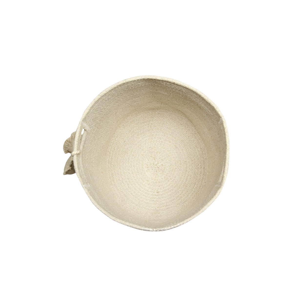 Корзина с листом бежевая 30*30*30