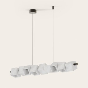 Люстра Cubic черный металл