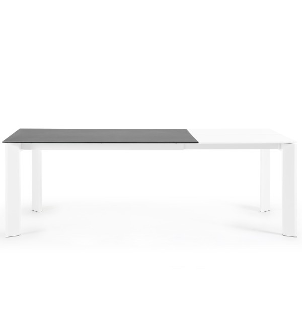 Стол Atta 160 (220) x90 белый керамический