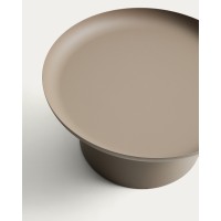 Уличный столик Arcola из алюминия цвета таупе, диаметр 70 см