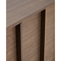 Комод Onix с отделкой из орехового шпона темного цвета, 150 x 80 см