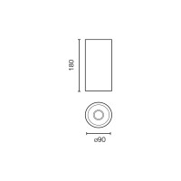 Fost CEILING Потолочный светильник белого цвета Ø90 42Вт 18° 4000K CRI97 DALI
