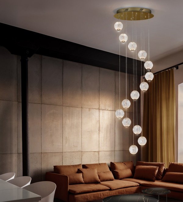Люстра Austral LED 14L Ø50 золото