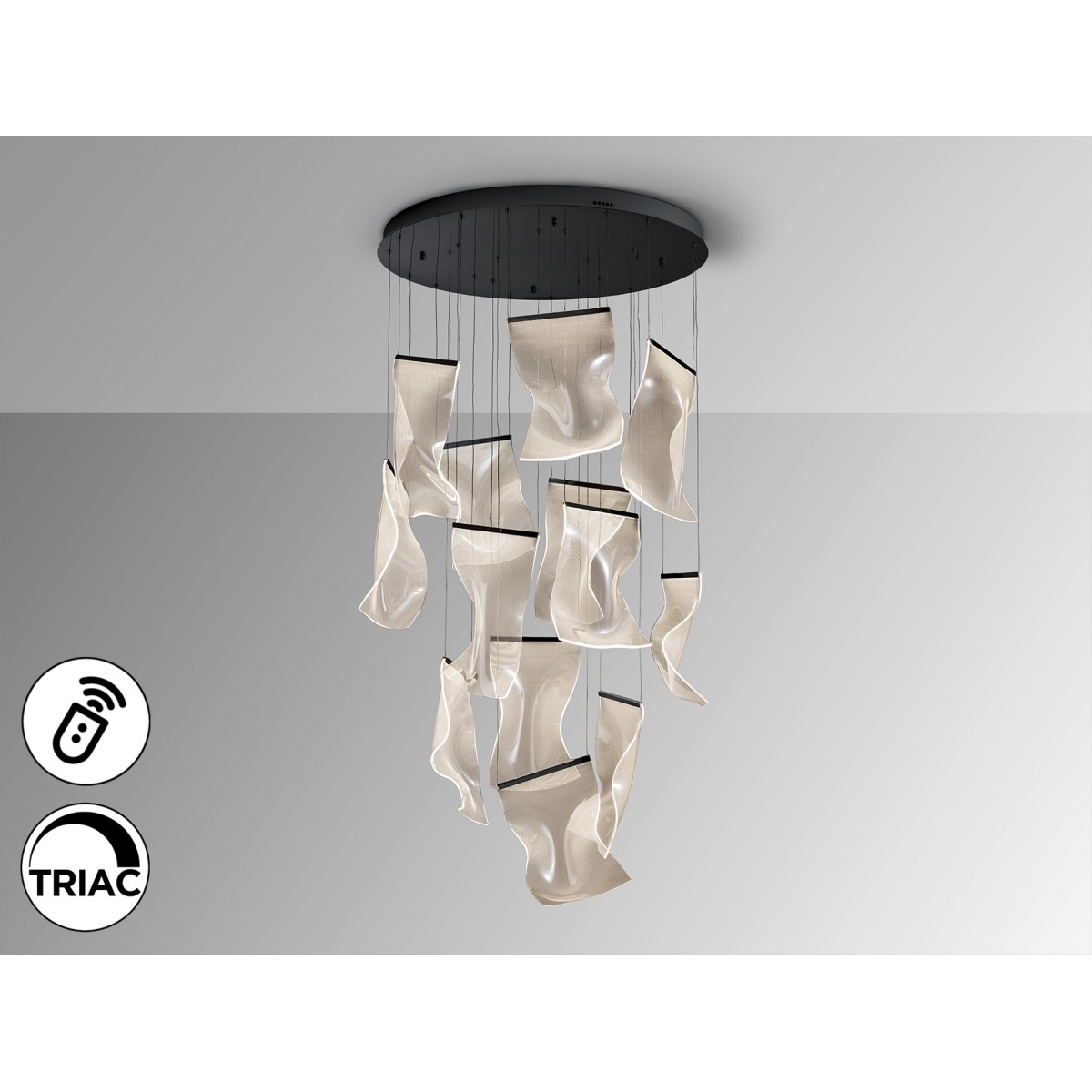 Velos Люстра 13L черная DIMABLE