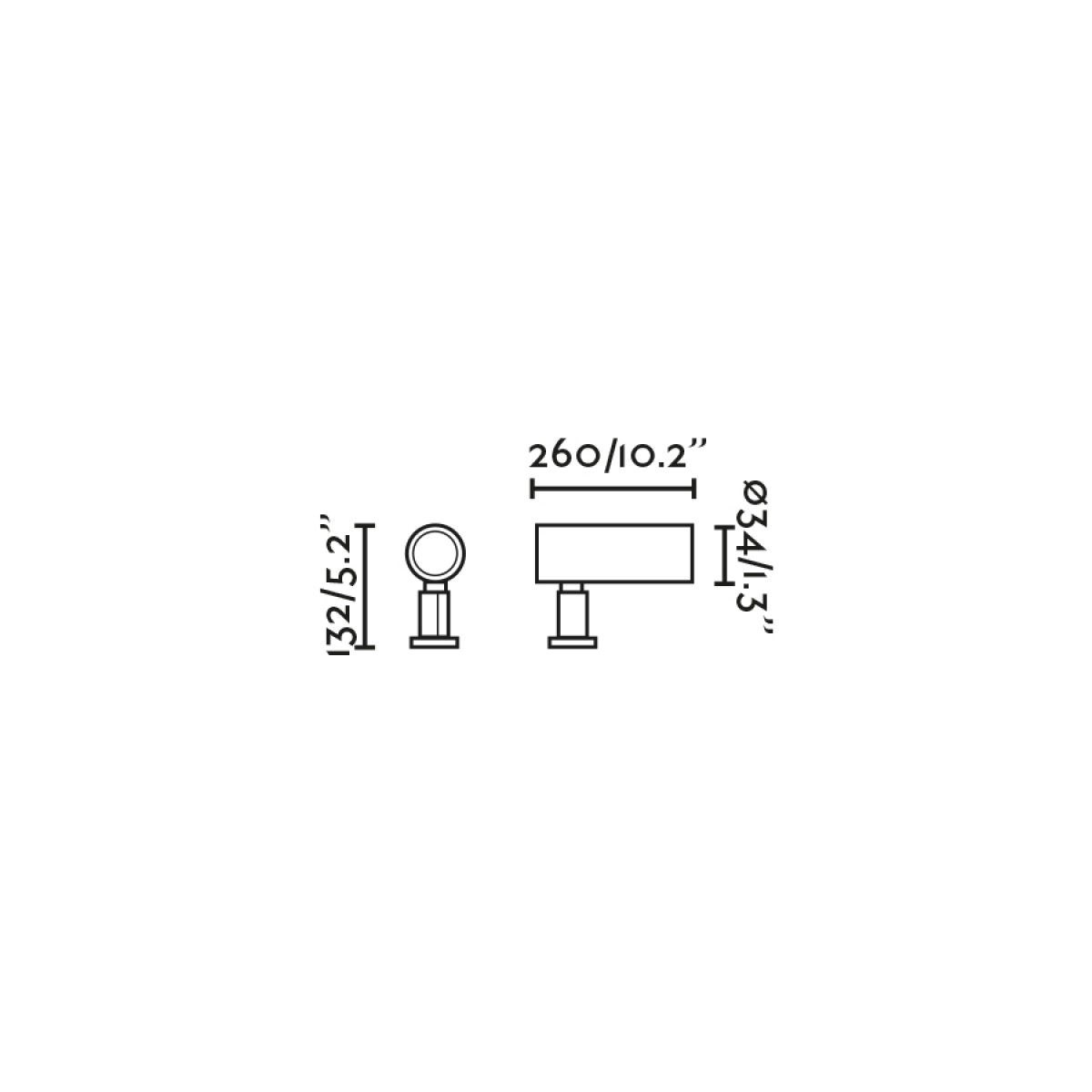 Уличный ландшафтный светильник SAU XS 85 PROY/ESTACA черный LED 2,5W 3000K 30є 24V