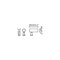 Уличный ландшафтный светильник SAU XS 85 PROY/ESTACA черный LED 2,5W 3000K 30є 24V
