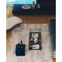 Серый жаккардовый ковер Norela из шерсти 300 x 200 см