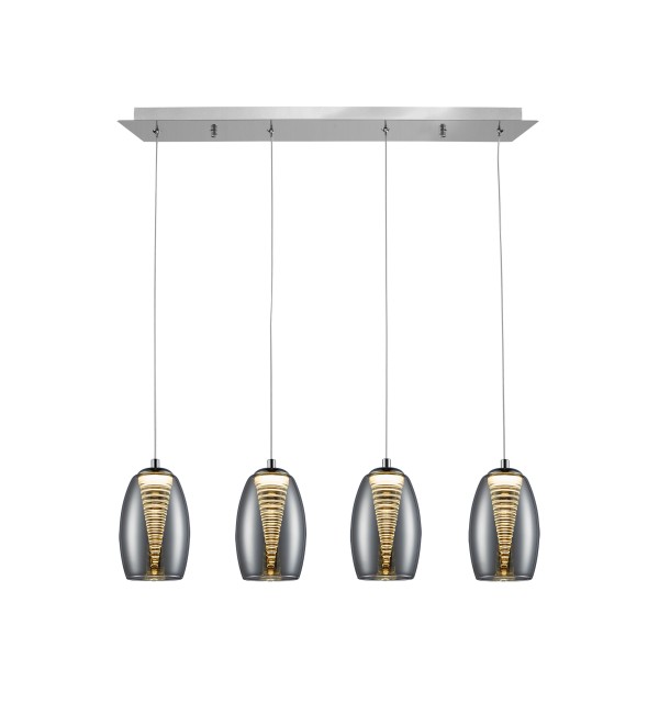 Подвесной светильник Nebula 4L LED хром