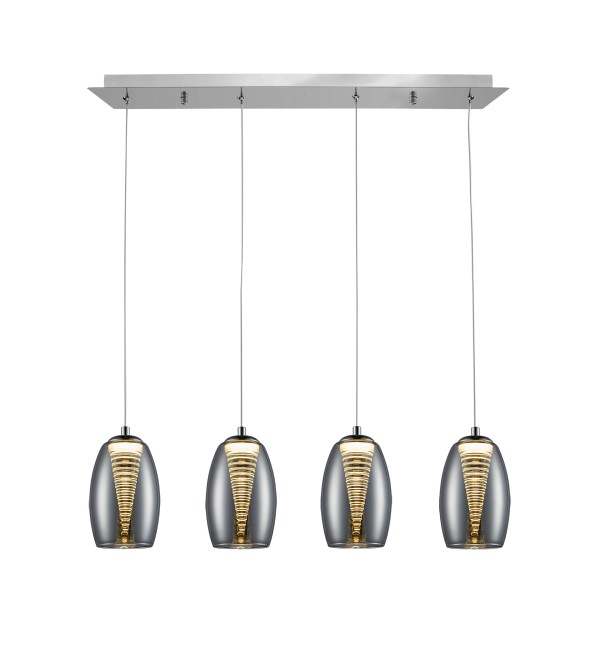 Подвесной светильник Nebula 4L LED хром