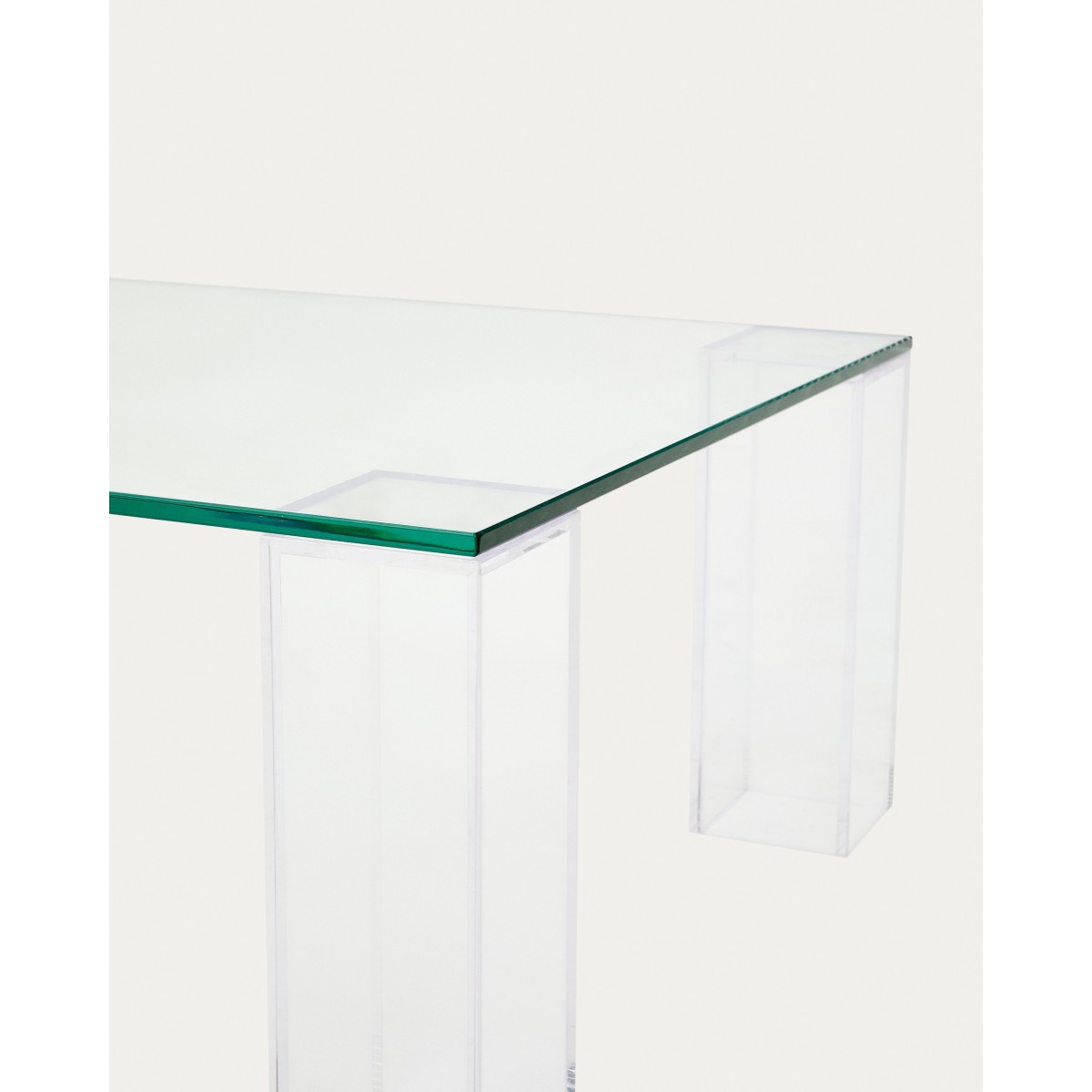 Журнальный столик Adularia из стекла прозрачного цвета 140 x 60