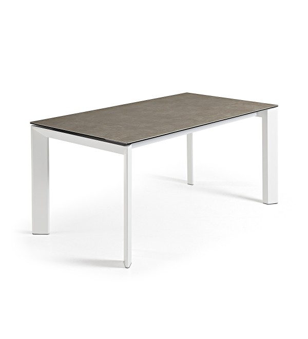 Стол Atta 140 (200) x90 белый керамика