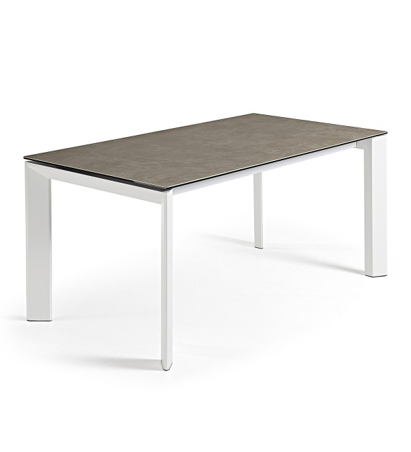 Стол Atta 140 (200) x90 белый керамика