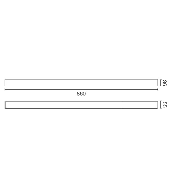 Встраиваемый светильник Via EVO 860 38W 4000K черный DALI PRISM.