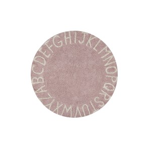 Ковер круглый Алфавит Round ABC (розовый) 150D