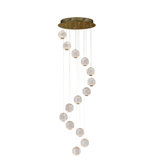 Люстра Austral LED 14L Ø50 золото
