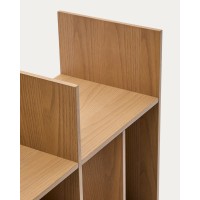 Модульный стеллаж Ina из шпона дуба с натуральной отделкой 80 x 80 см