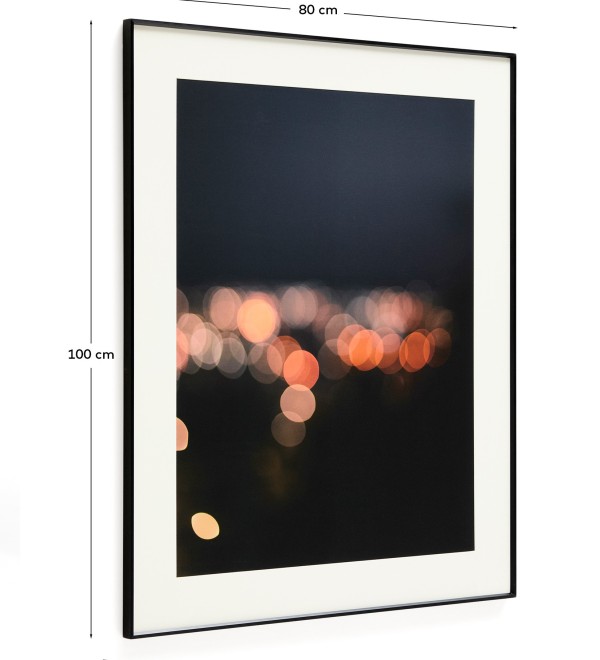 Картина Zavira с фотографией огней Барселоны 50 x 70 см