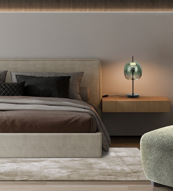 Настольная лампа Mares 1L с матово-черной отделкой