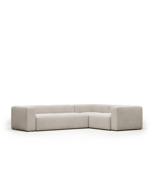 Угловой 4-х местный диван Blok 320 x 230 cm бежевый